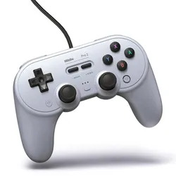 8BitDo Pro 2 USB Gamepad für Windows & Switch, Grey Edition