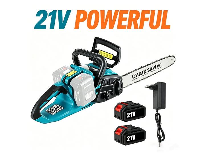 Tronçonneuse sans fil 3500W 16 pouces sans balais pour batterie Makita – Scie de taille électrique pour jardin et coupe de bois