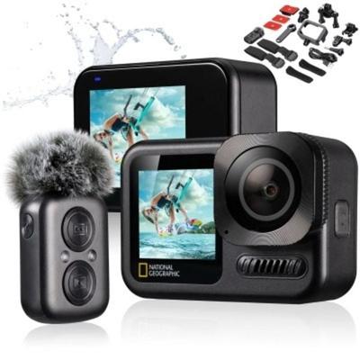 Bresser 15576 - NATIONAL GEOGRAPHIC 4K Ultra-HD 60fps WLAN Action Cam Explorer 7