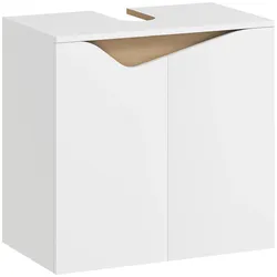 WASCHBECKENUNTERSCHRANK Spanplatte MDF Weiß
