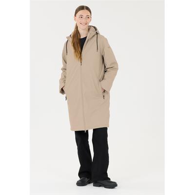 Outdoorjacke WEATHER REPORT "Heaten", Damen, Gr. 36, beige, 100% Polyester, unifarben, normal, ohne Ausschnitt, Jacken Outdoorjacke, mit wasserabweisender Eigenschaft