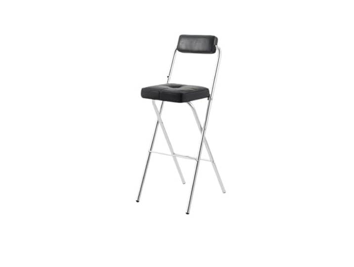 LXLAEOANG Hocker Klappbar Klappbare Barhocker-Stühle Mit Thekenhöhe Küchenhocker, platzsparende moderne Möbel(55cm-black)