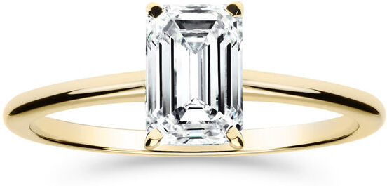 Silván Solitaire Emerald timanttisormus 1,00ct, keltakultaa, vihkisormukset Laboratoriotimantti / 15.0