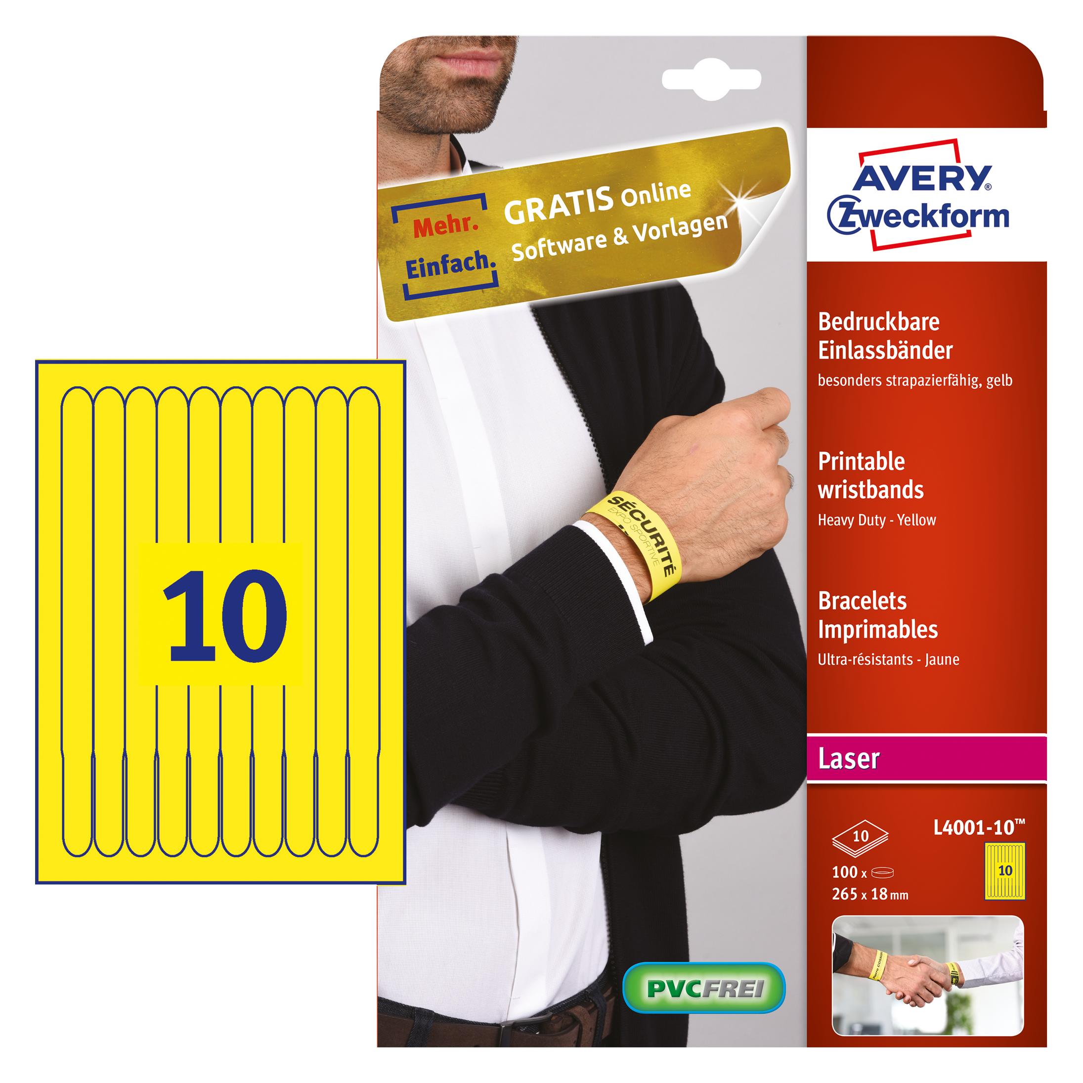 Avery Einlassbänder (100 Stk.) (L400110)