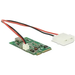 Delock Mini PCIe I/O PCIe full size 1 x USB Type-C™ 3.1 Gen 2 Buchse, Kontrollerkarte