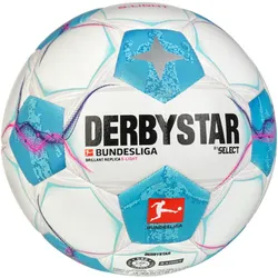 DERBYSTAR Bundesliga Brillant S-Light 290g Leicht-Fußball 2024/25 Kinder weiss/blau/pink 4