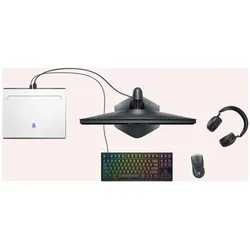 Dell Alienware AW420K (Eng. Int., Kabelgebunden), Tastatur, Schwarz