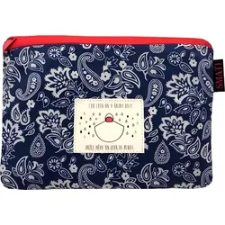 Smati Paisley Blue Damen-Regenponcho