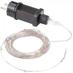 LED-Micro-Lichterkette mit Trafo für den Außenbereich, 180 LEDs