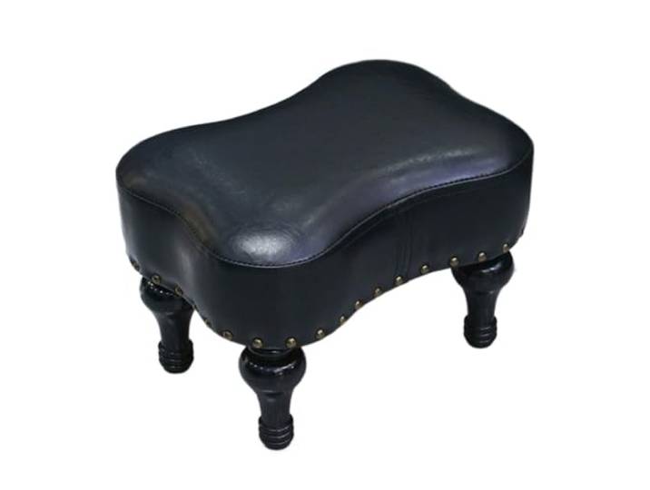 GTOULHH Sitzhocker Ottoman Hocker Fußhocker, Kleine Fußstütze, Niedriger Hocker for Eingangsbereich Und Wohnzimmerdekor Moderne für Wohnzimmer(Black)