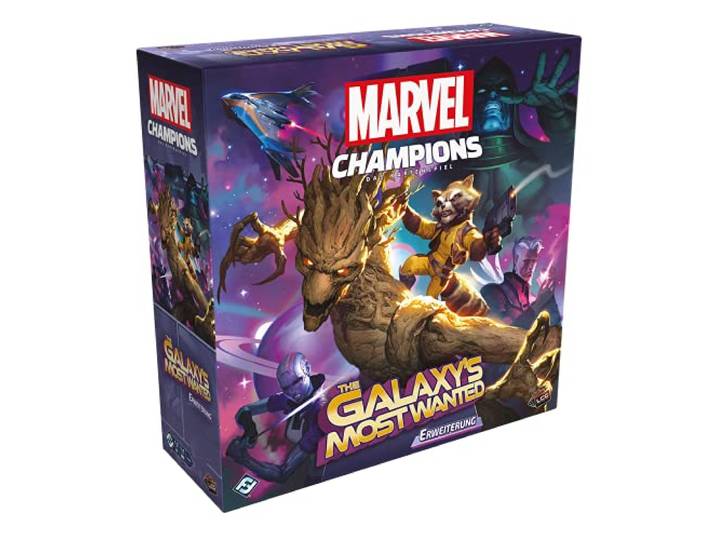 Asmodee, Marvel Champions: Das Kartenspiel – Galaxy's Most Wanted, Deutsch Kooperative Kampagnen-Erweiterung im Marvel-Universum für 1-4 Spieler, 45-90 Minuten, taktisches Brettspiel ab 14 Jahren