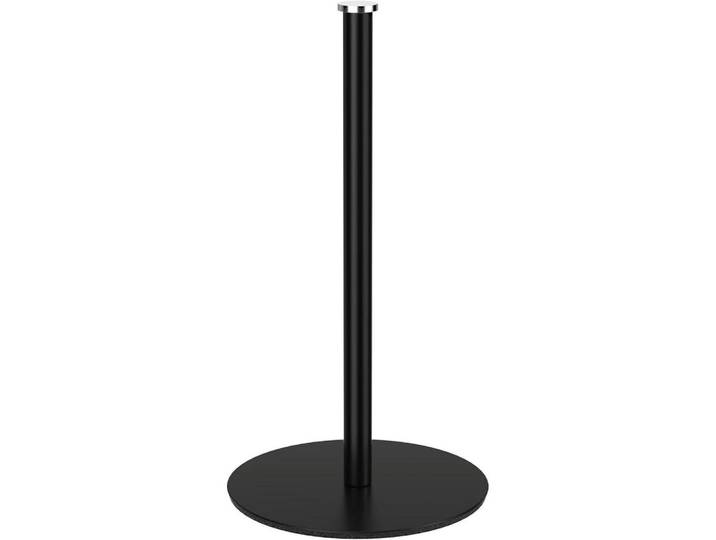 Küchenrollenhalter Schwarz Stehend, Metall, 15x7.6x25 cm, Küchenzubehör, Küchenhelfer, Küchenrollenhalter