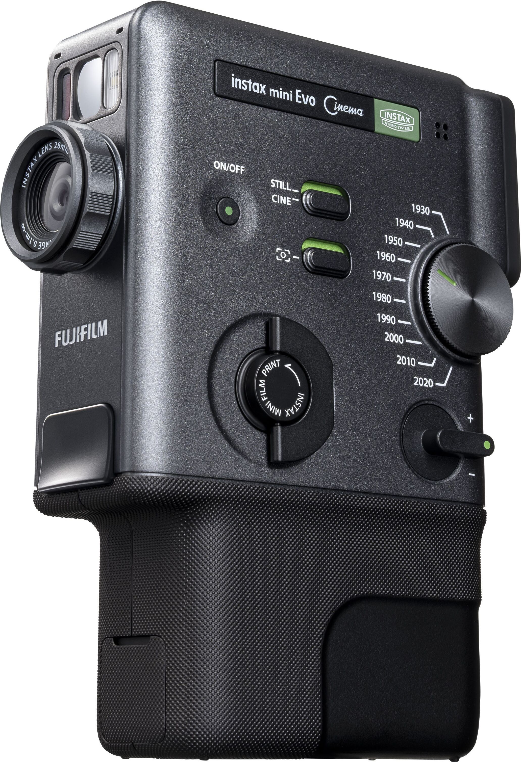 Fujifilm Sofortbildkamera "Mini Evo Cinema", schwarz, B:3,94cm H:13,25cm T:10,01cm, Fotokameras, Sofortbildkamera