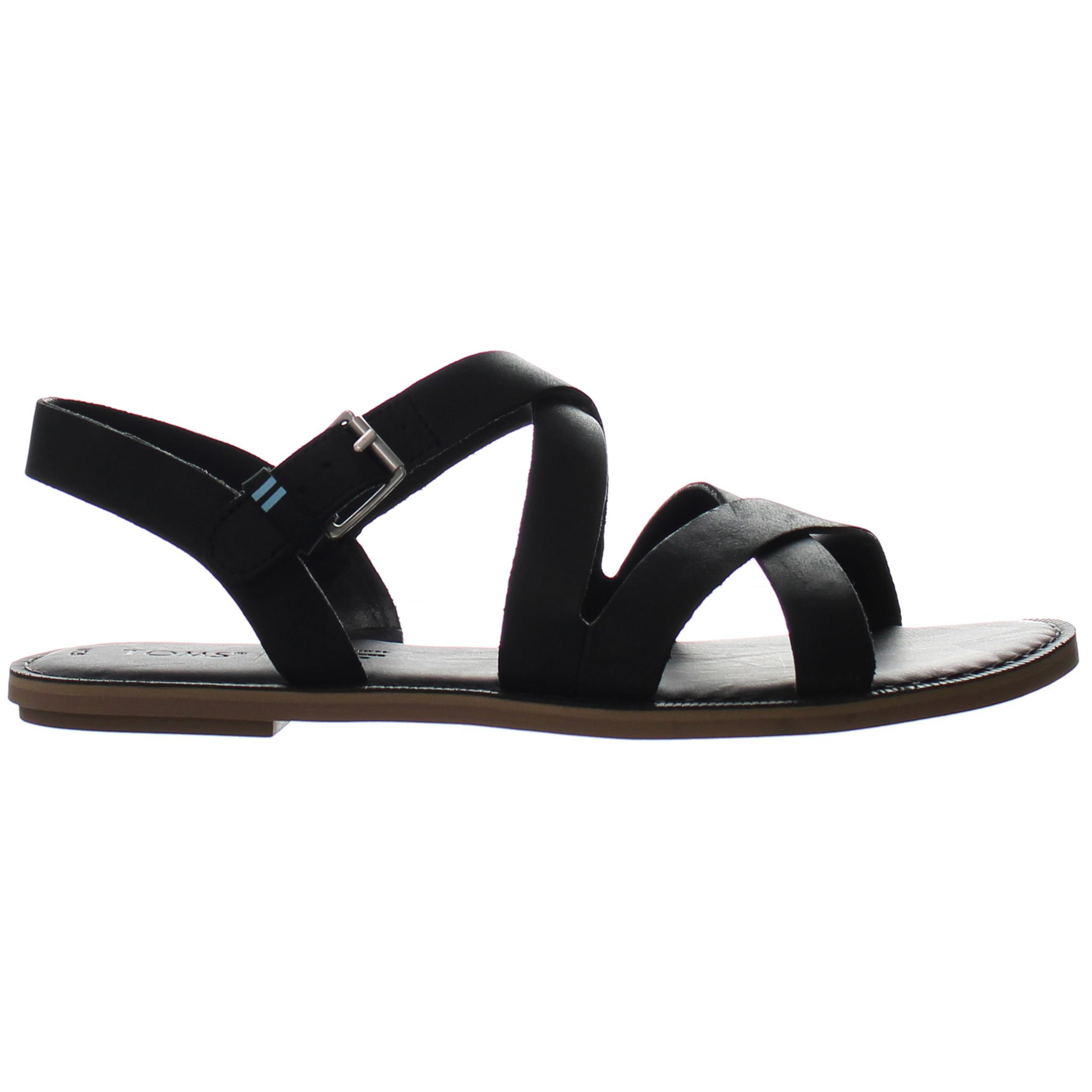 Toms Sizilien schwarze Frauen Sandalen