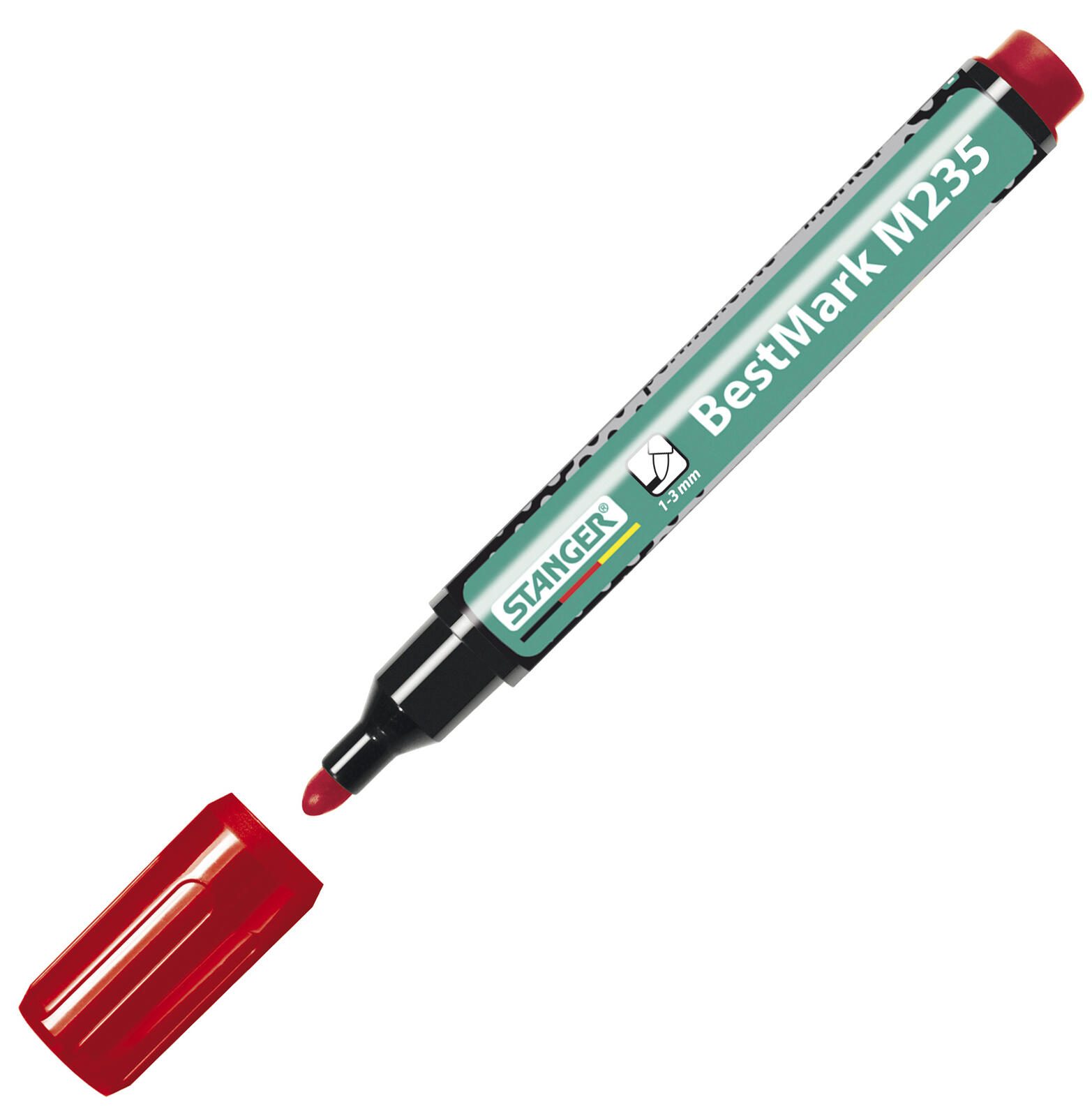 STANGER Permanentmarker BestMark M235 1.0 - 3.0 mm rot 712002