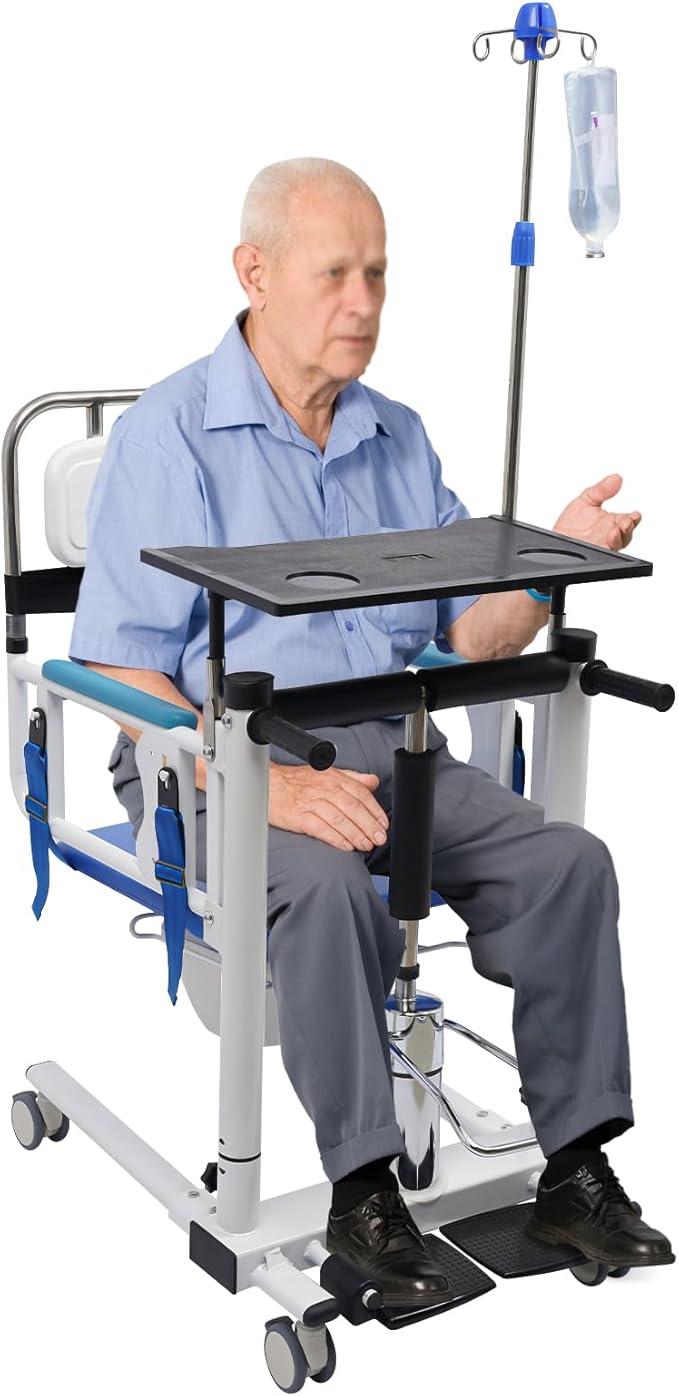 Transferstuhl für Menschen, Hebesitze, hydraulischer Aufzug für Patienten, Transferhilfe, Transportrollstühle (A3, 120 kg)