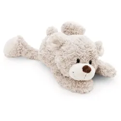 NICI GREEN Liegendes Kuscheltier Bär Finni grau 30 cm
