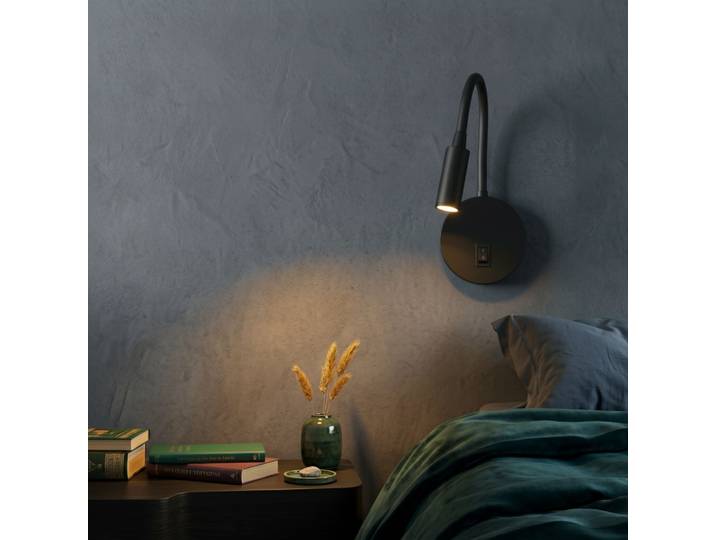 Leeslampje Jaco zwart Lyora - 110548