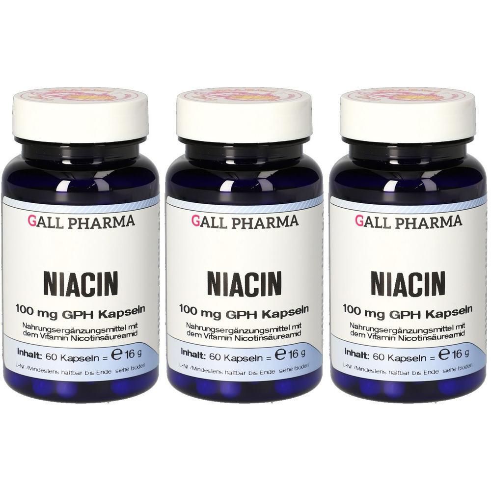 Niacin 100 mg GPH Kapseln x3 3x120 St