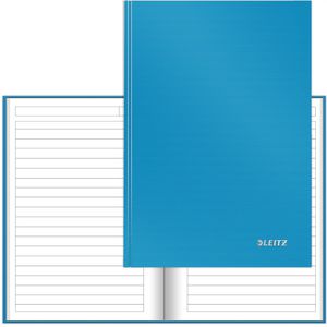 Leitz Notizbuch Solid, 46670030, Karton Hardcover, hellblau, 80 Blatt / 160 Seiten, 80 g/m², liniert, A5