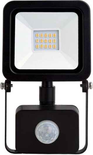 LED-Line LED-schijnwerper met PIR-sensor, 10W, 800lm, 4000K neutraal wit, IP65 waterdicht voor buiten