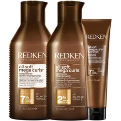 750ml Redken all soft mega curls Trio (Shampoo 300ml + Conditioner 300ml + Treatment 150ml)
