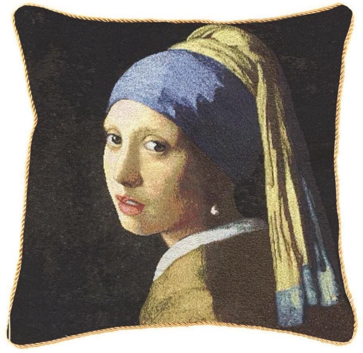 Signare Kussenhoes Luxe Gobelinstof Meisje met de parel Johannes Vermeer