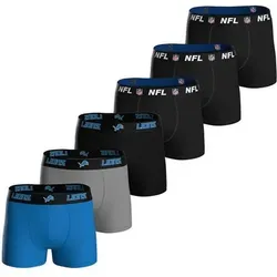 NFL Herren Boxershorts, 6er Pack - NFL Teams, Boxers, Football, Logo, Baumwollmischung, Größe 2XL in Bunt Bunt
