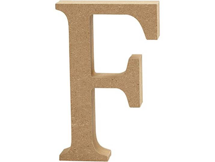 Letter, H: 8 cm, MDF, F, 1 st