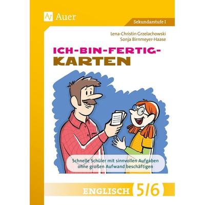 Ich-bin-fertig-Karten Englisch Klassen 5-6, Sonstige von Sonja Birnmeyer-Haase,Lena-Christin Grzelachowski, Auer Verlag in der AAP Lehrerwelt GmbH,