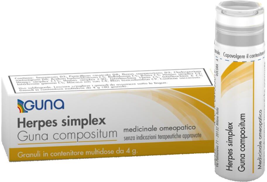 GUNA SpA Guna Compositum Herpes Simplex 80 Granuli 4g - Medicinale Omeopatico