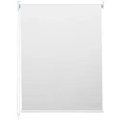 Décoshop26 - Verdunkelungsrollo für Fenster Sonnenschutz seitliche Bedienung 50 x 160 cm blickdicht weiß 04_0004531