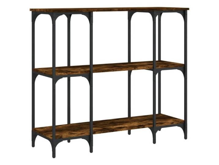 Promotion Noël Table console - VIDAXL - chêne fumé - 102 x 35 x 90cm - bois d'ingénierie FR07_ 2452863