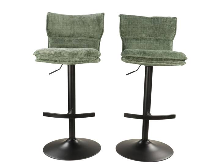 Paire de Chaise de bar TOPLEY Vert
