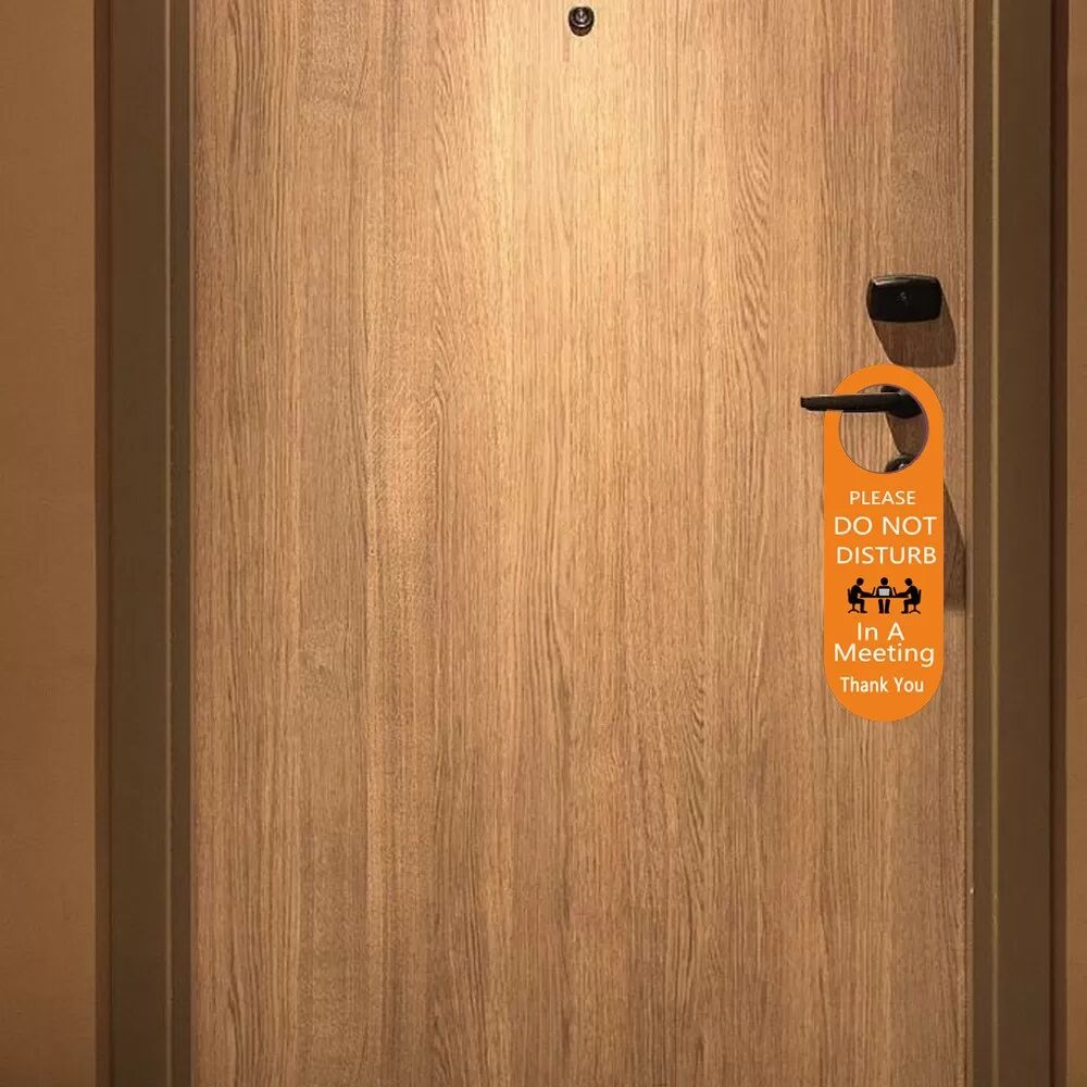 INF Orangefarbenes Acryl Meetingraum Status Schild - Bitte Nicht Stören Anzeige