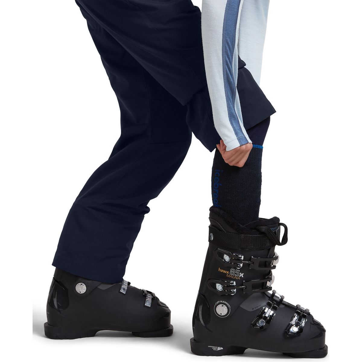 Icebreaker W Mer Ski+ Medium OTC Mountain Contour midnavy/lazurit/black (IB0OP) S 0A573VIB0OP-S