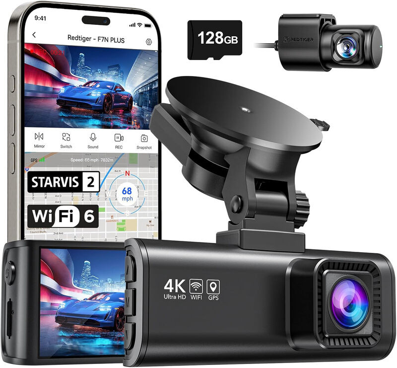 REDTIGER F7NP(V07) dashcam met één lens