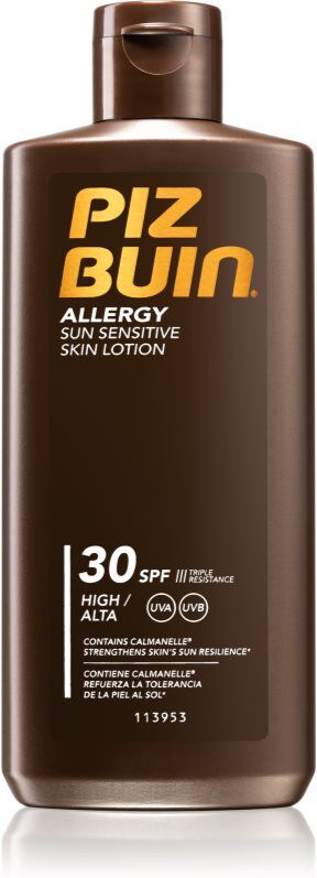 Piz Buin Allergy schützende Sonnenmilch für empfindliche Oberhaut SPF 30 200 ml