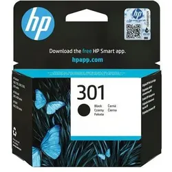 HP, Druckerpatrone, 301 Black Original Ink Cartridge (BK)