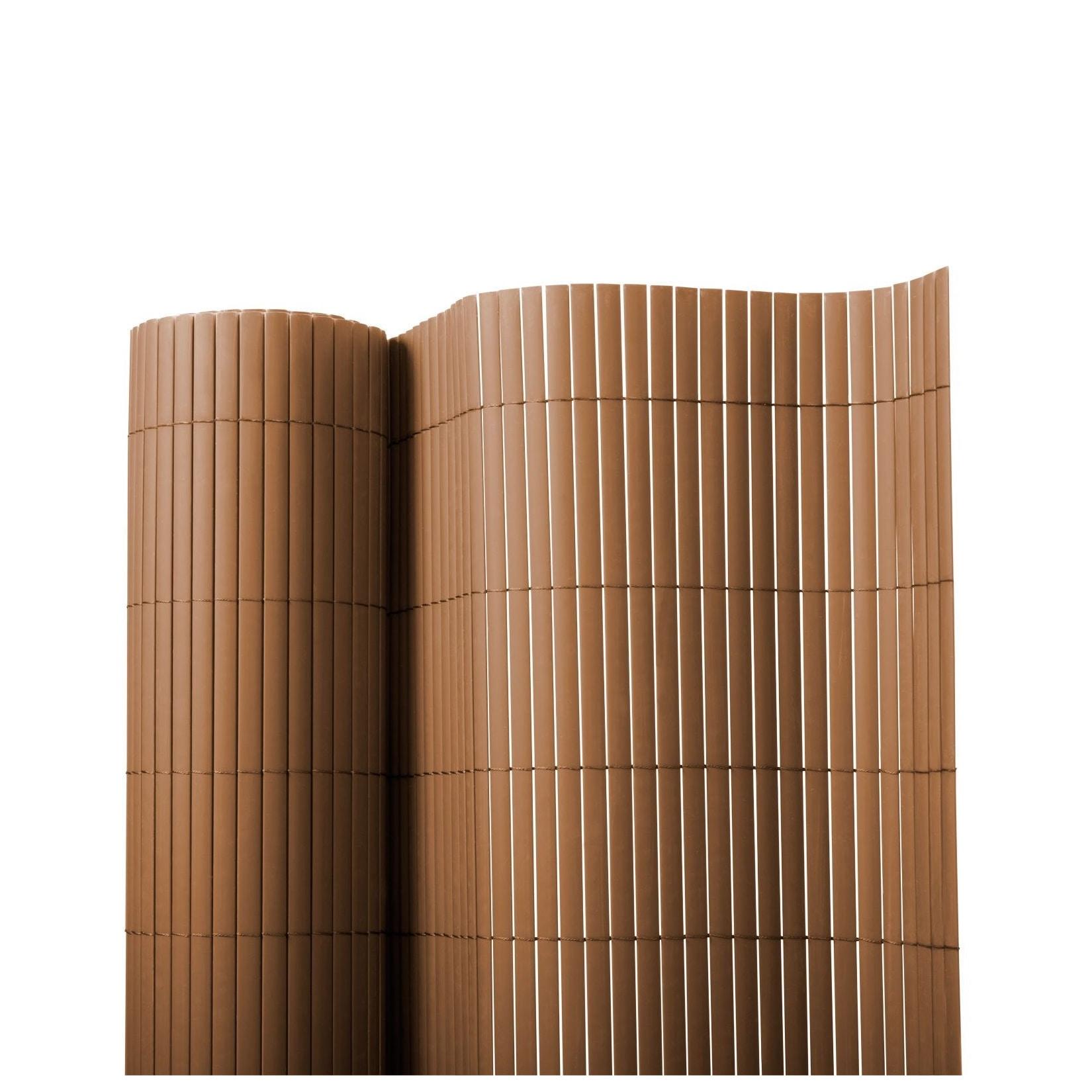Floordirekt Sichtschutzzaun PVC Braun