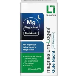 MAGNESIUM-LOGES Gute Nacht mit Melatonin Kapseln 60 St