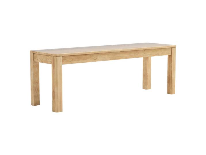 Linea Natura Sitzbank, Eiche, Holz, Wildeiche, massiv, 140x47x42 cm, in verschiedenen Holzarten erhältlich, Esszimmer, Bänke, Sitzbänke