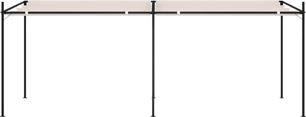 vidaXL Pavillon mit Ausziehbarem Dach 600x300x233 cm Creme