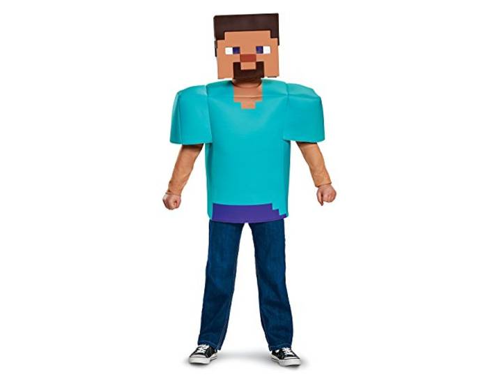 DISGUISE Officieel Minecraft kostuum kinderen jongens Minecraft Steve kostuum klassiek carnavalskostuum kinderen M