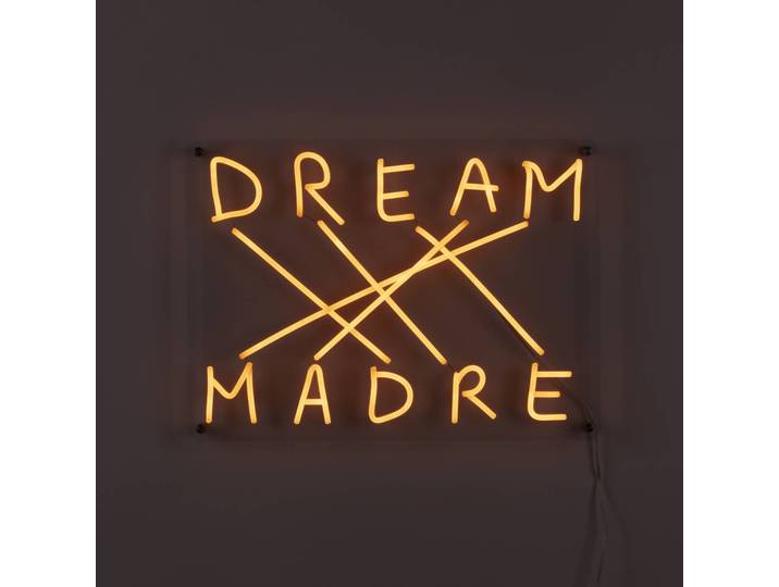 SELETTI Dream-Madre LED-Deko-Wandleuchte, gelb Dream-Madre, dimmbar, gelb / orange, für Wohn- / Esszimmer, Kunststoff, Design