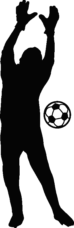 Ambiance-sticker Sticker gardien de football 1
