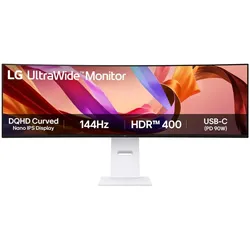 LG 49U950A-W Computerbildschirm 124,5 cm (49") 5120 x 1440 Pixel Dual QHD LED Schwarz, Weiß