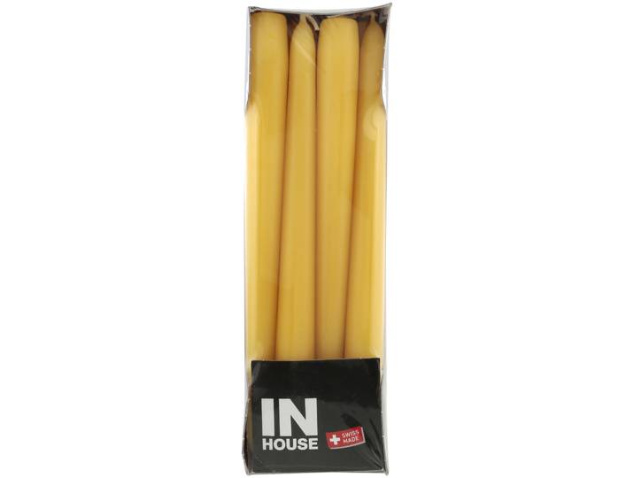 Inhouse Spitzkerzen honig 2.2x24cm 12 Stück