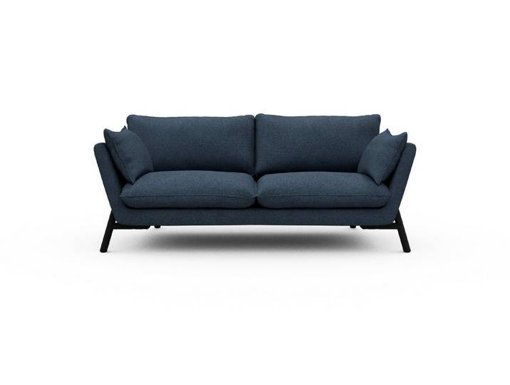 moebelfaktor Sofa Emil 2-Sitzer, schräg gestellte Armlehnen, hoher Rücken