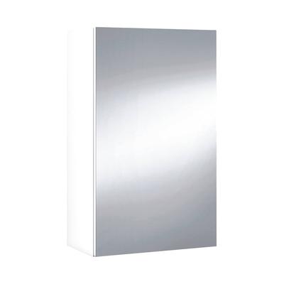Dmora Badezimmer-Wandschrank Lafayette, Säulenschrank für Badezimmer, Hängendes Schließfach, Glänzende Weiße Farbe, 40x21h65 - 1 Tür cm